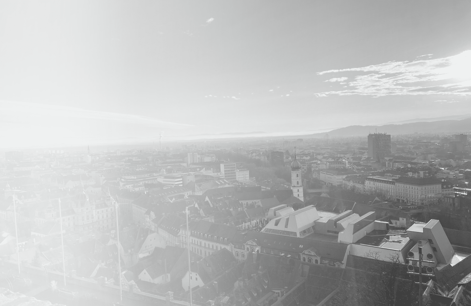 Stadt Graz von oben