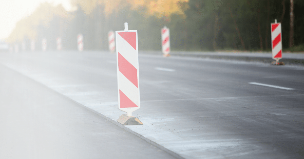 Behinderung auf der Autobahn